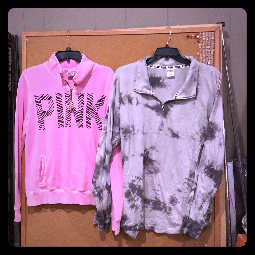 2 Pink Victoria’s Secrets Sweatshirts